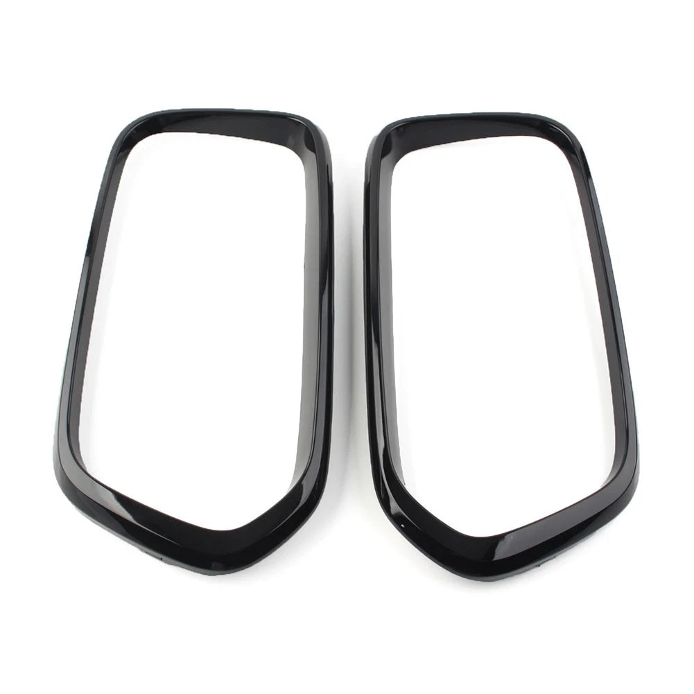 Pair of Black Front Bumper Grille Frame Covers for BMW X2 F39 (2018–2021)