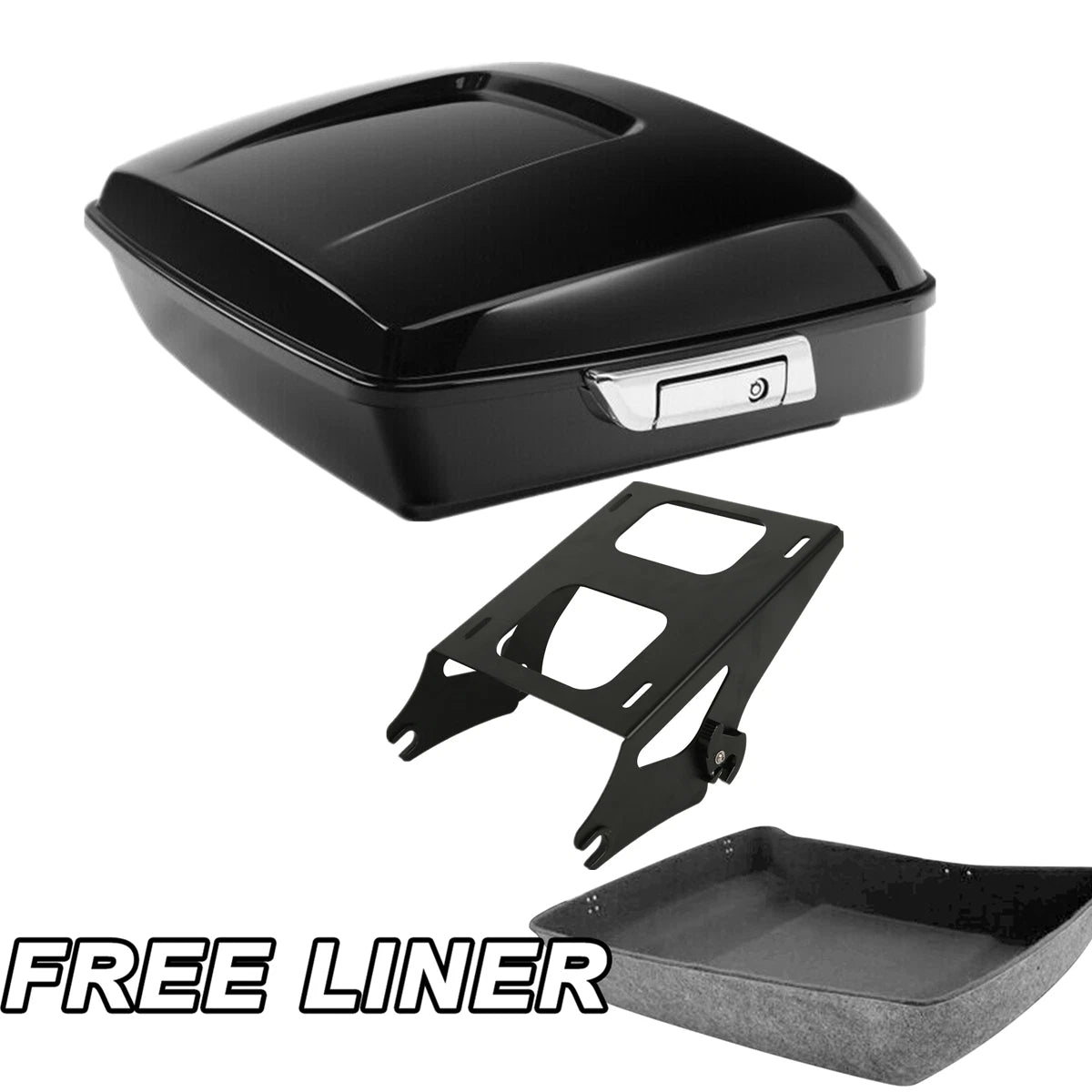 Chopped Trunk Black Mount Rack for Harley Electra Glide (2014–2026)