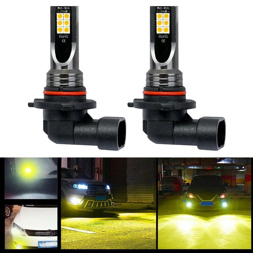 2X 9006 HB4 108W 3000K LED Fog Lights for