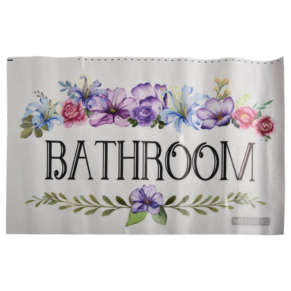 Waterproof Vinyl Wall Sticker for Bathroom Toilet Decoration