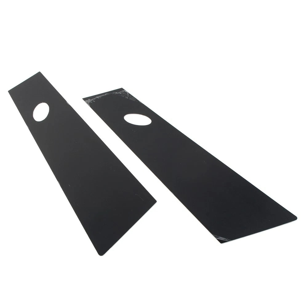 2X Bright Black Door Window Pillar Posts Trim for Tesla Model 3 (2017–2022)