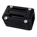 Black Motorcycle Bumper Crash Guard Pad 6.5x4x4.4cm for Scratch Protection