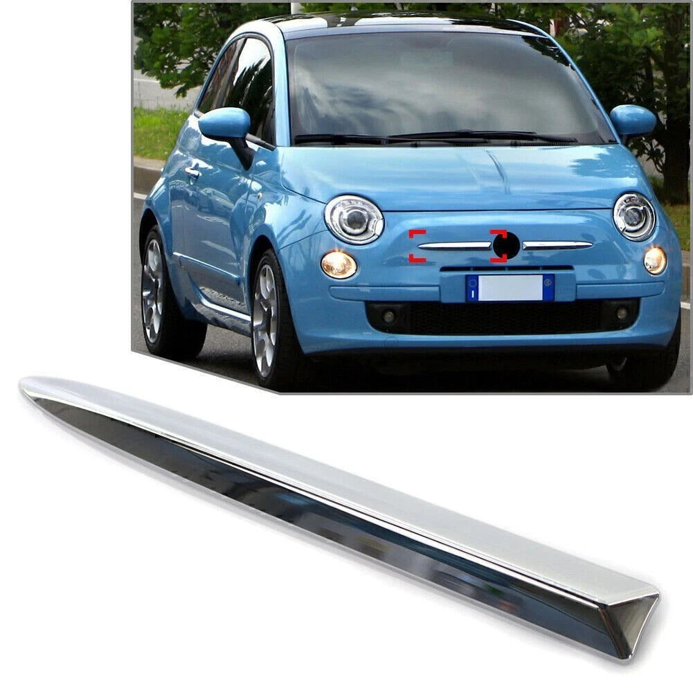 Front Right Side Bumper Upper Moulding Trim Chrome for Fiat 500 (2007–2015)
