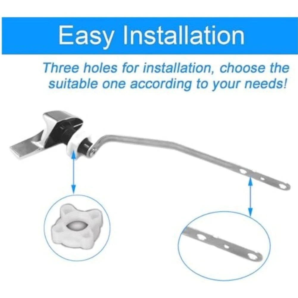 Toilet Handle Replacement for Polished Chrome (8 Inch)