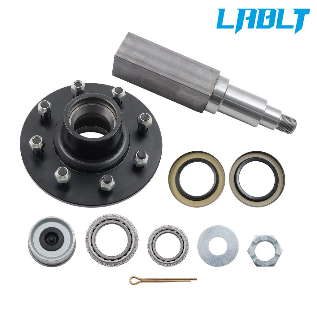 8 on 6.5" Trailer Idler Hub Assembly for 7000 lbs Square #42 Spindle