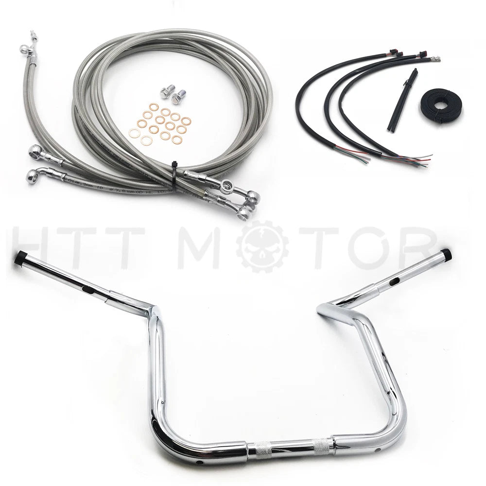 12" Handlebar ABS Cable Kit Extension Wiring for Harley Touring Batwing (2014–2017)
