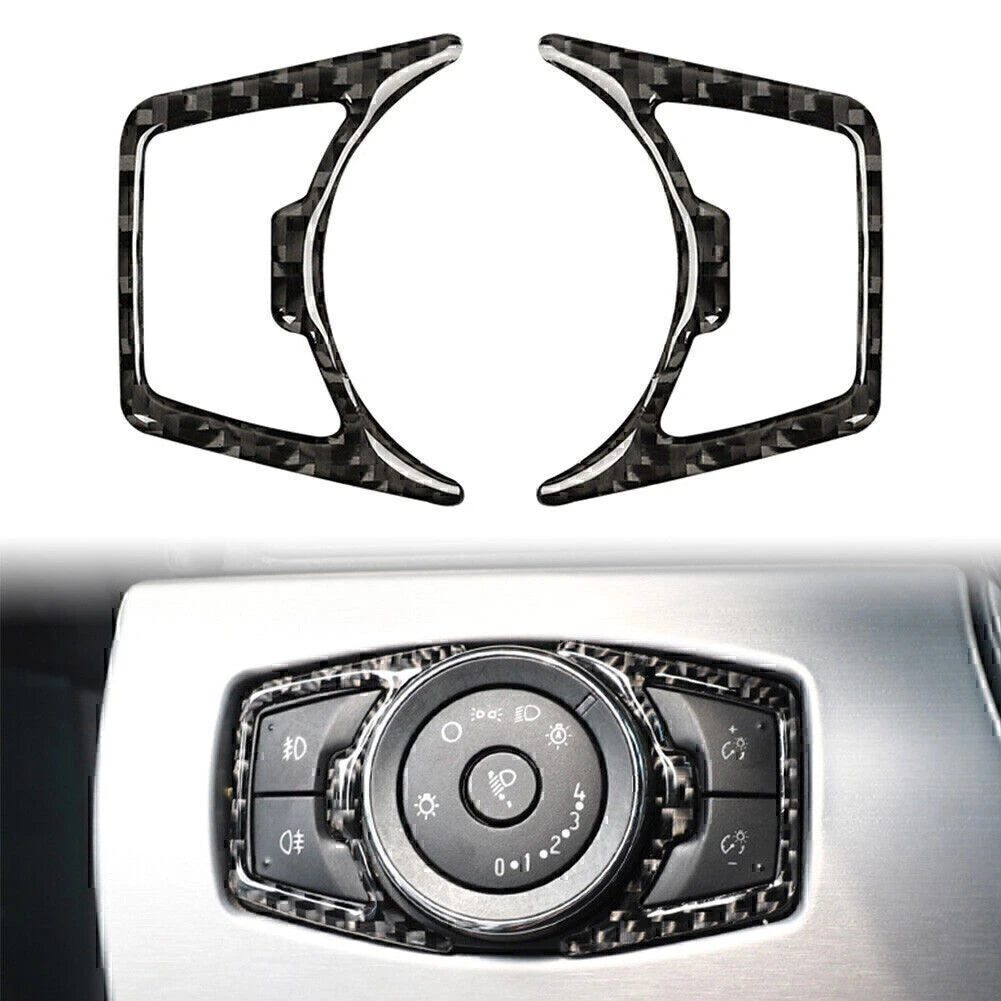 Carbon Fiber Headlight Switch Trim for Ford F150 (2014–up), Mustang, Explorer