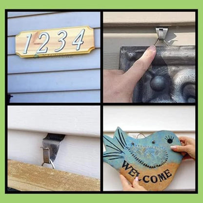10 Heavy Duty Vinyl Siding Hooks for Outdoor Lights and Wreaths