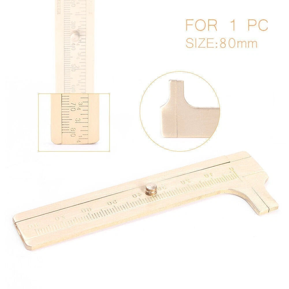 80mm Metal Single Scale Sliding Gauge Vernier Caliper Ruler Measuring Tool