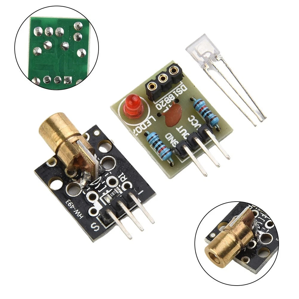 10X Sensor Module with KY-008 Transmitter for Arduino AVR Replacement