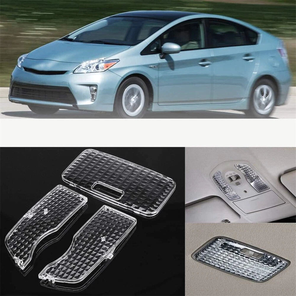 3Pcs Clear Interior Map Dome Light Lens Cover for Toyota Prius (2010–2015) 80647-ZC00A