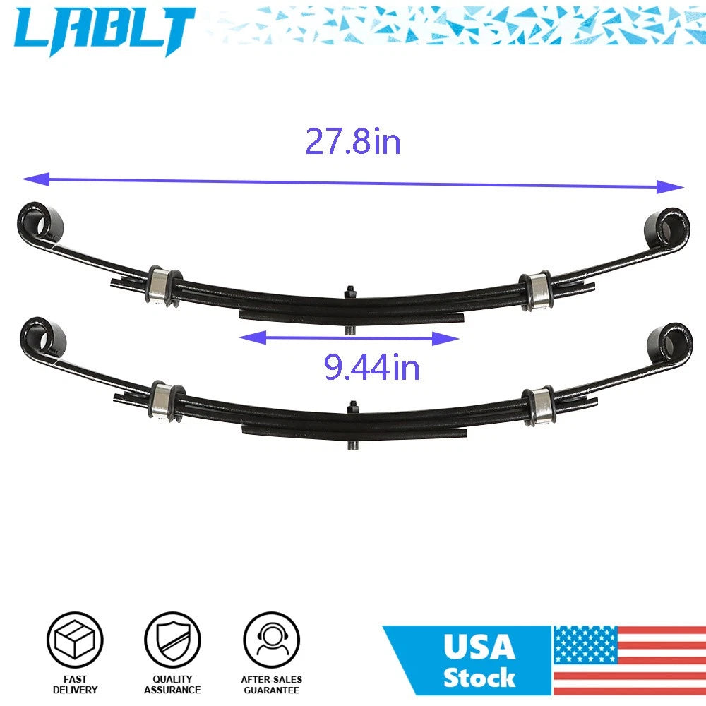2PC Rear Leaf Springs for EZGO TXT (1996–2013)