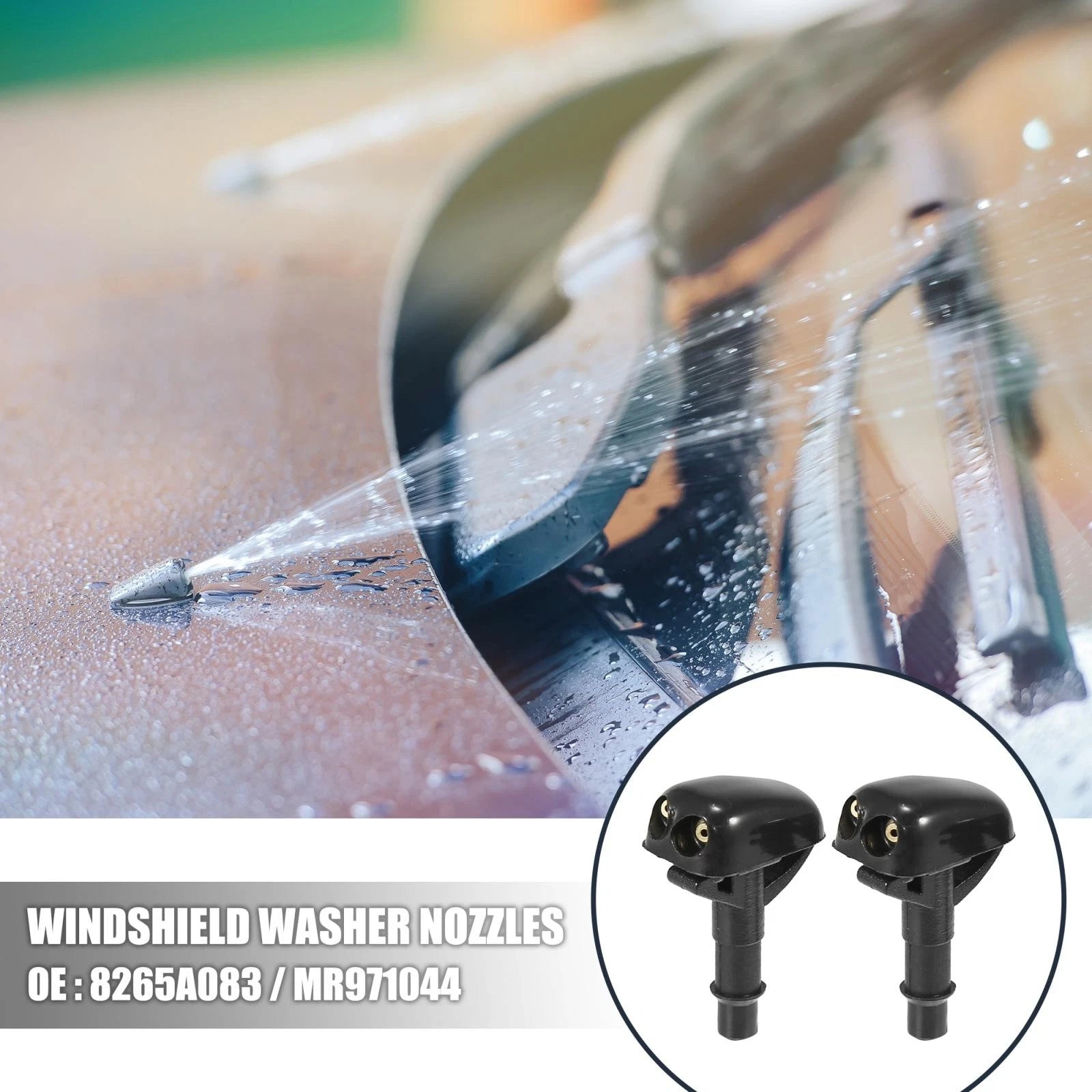 Front Windshield Washer Nozzles Set of 4 for Mitsubishi Lancer (1995–2005)