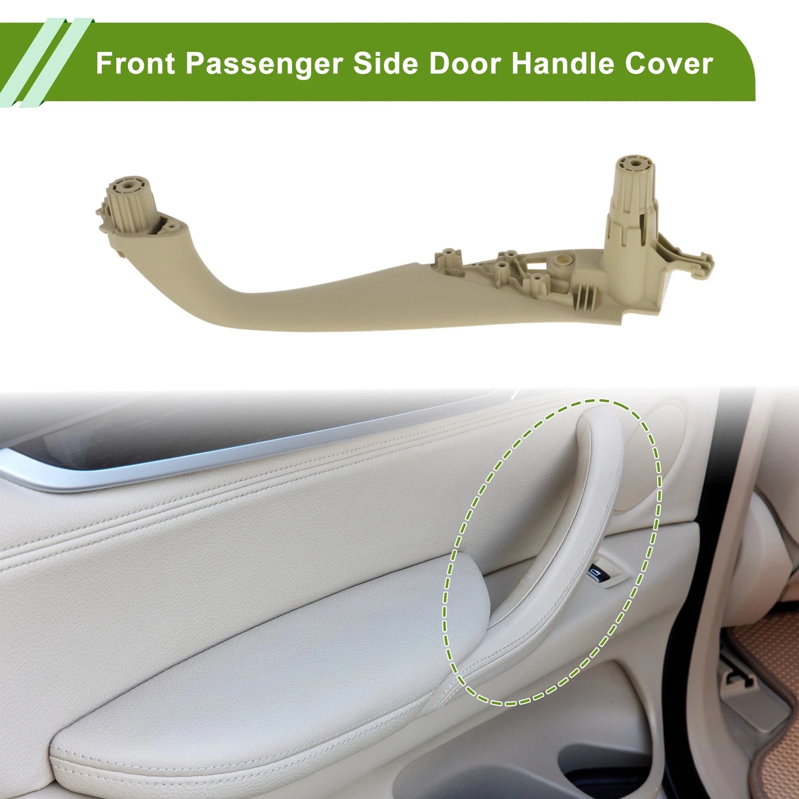 Door Panel Handle Pull Trim Cover Replacement for BMW 5 Series G30 (2017–2021)