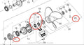 Lower Unit Oil Seal & O-ring for Tohatsu Outboard (3F3602230, 3KY601030, 345601030)