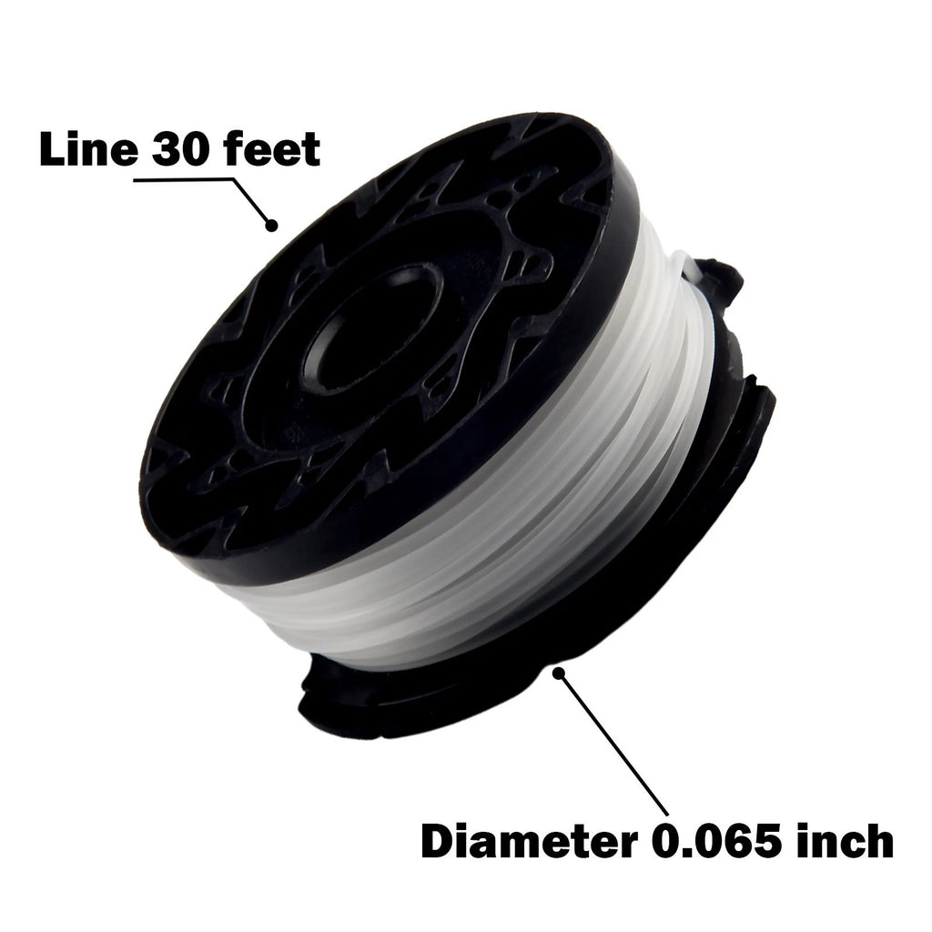 Trimmer Spool 3-Pack & Cap & Spring for Black Decker (Cap Spring)