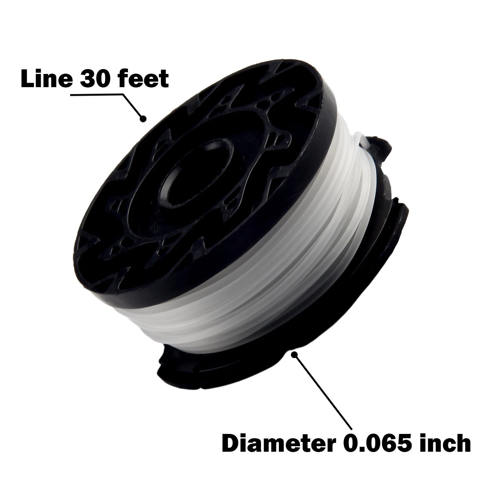 Trimmer Spool 3-Pack & Cap & Spring for Black Decker (Cap Spring)