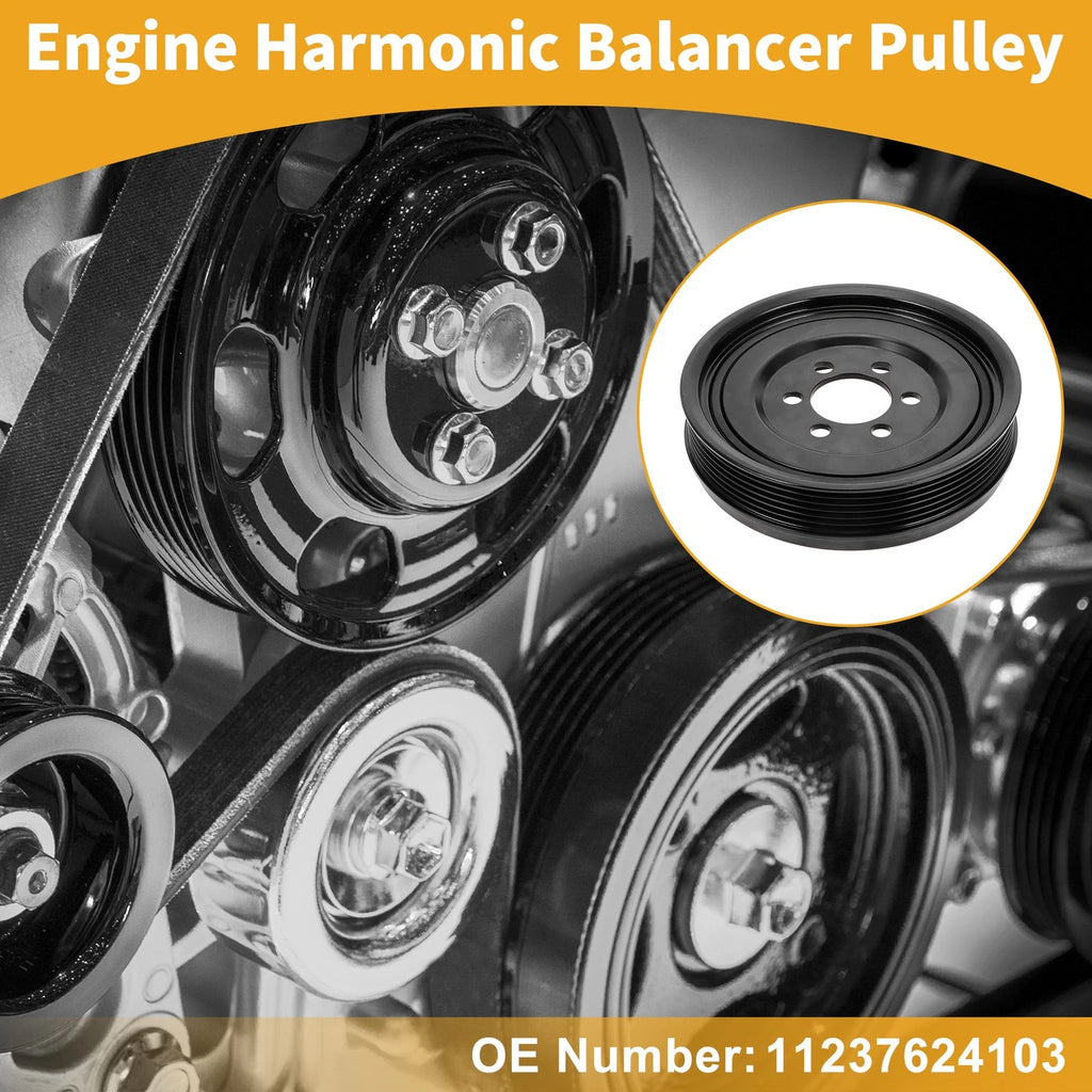 Engine Harmonic Balancer Crankshaft Pulley for BMW 528i (2012–2016)