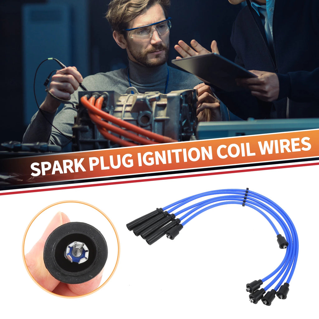 5 Pcs Spark Plug Wire Ignition Coil Cable for Suzuki Samurai (1988–2004)