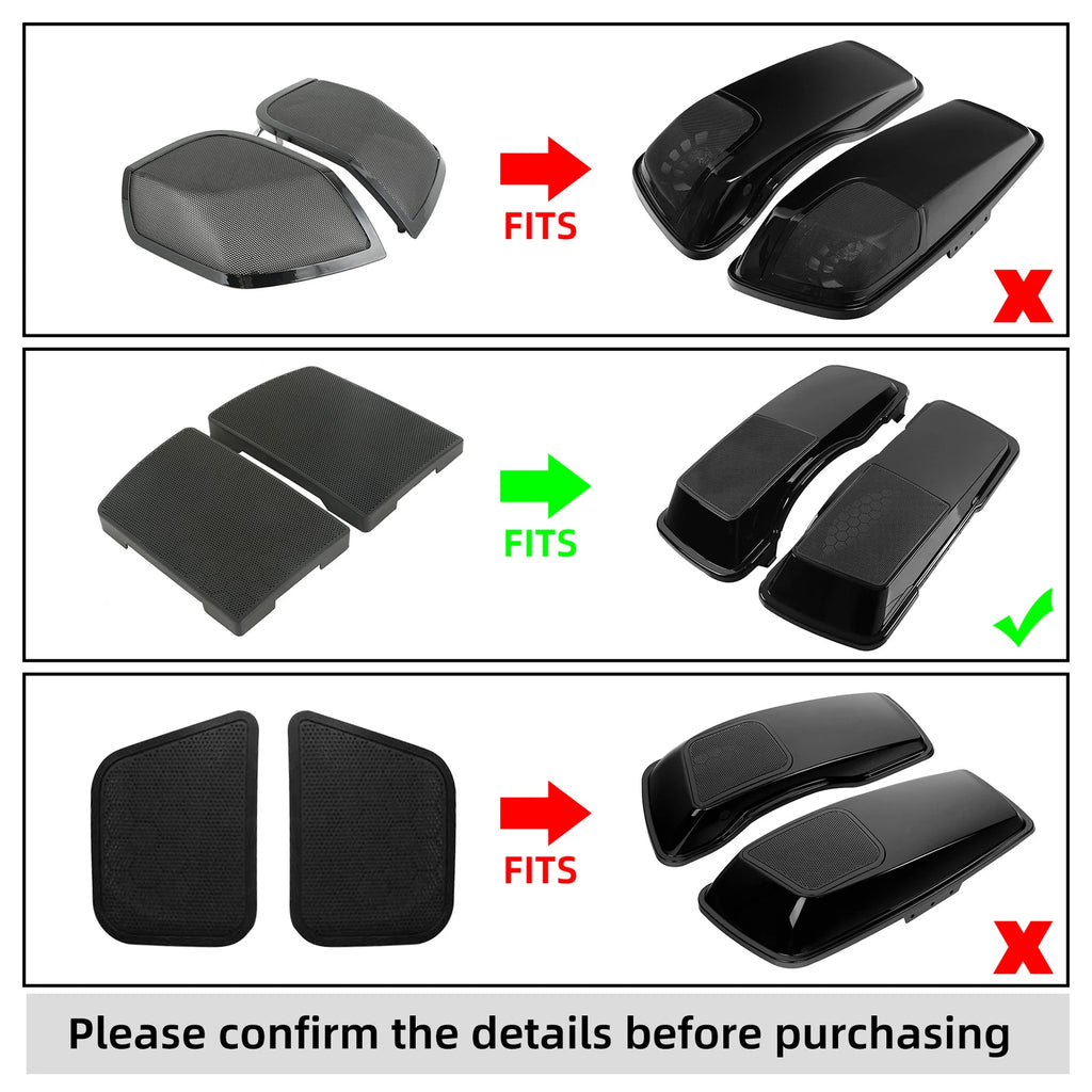 6X9" Saddlebag Lid Speaker Grills for Harley Electra Glide (1993–2013)