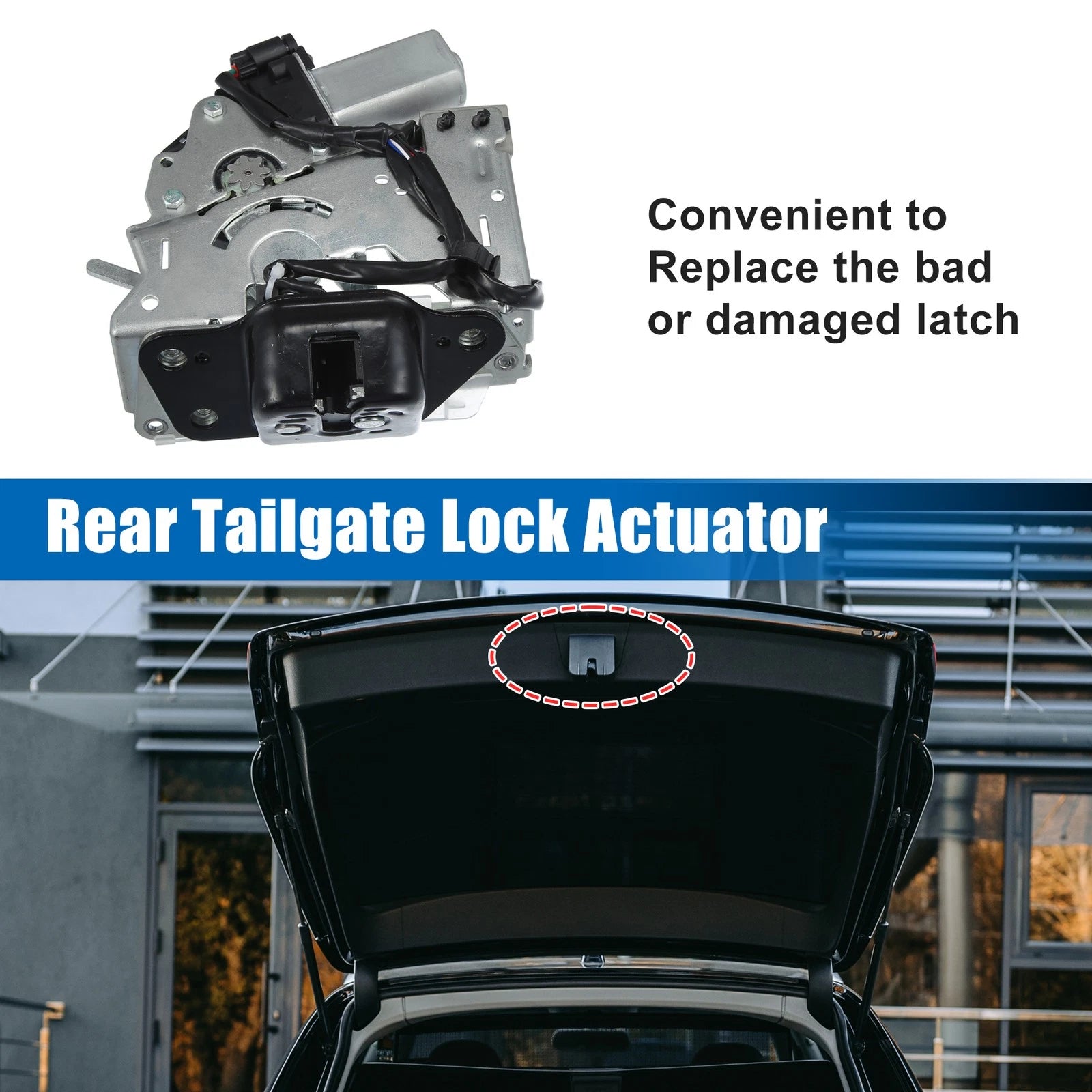 Rear Tailgate Lock Latch Actuator for Chrysler Voyager Pacifica (2017–2023) 68305566AA