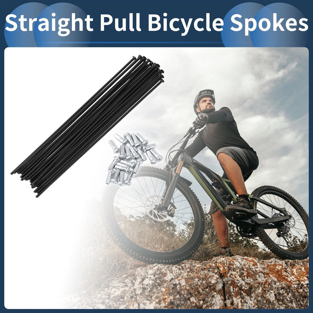 Bicycle Spokes Straight Pull Front Set for 14G Bike Wheel (149mm)