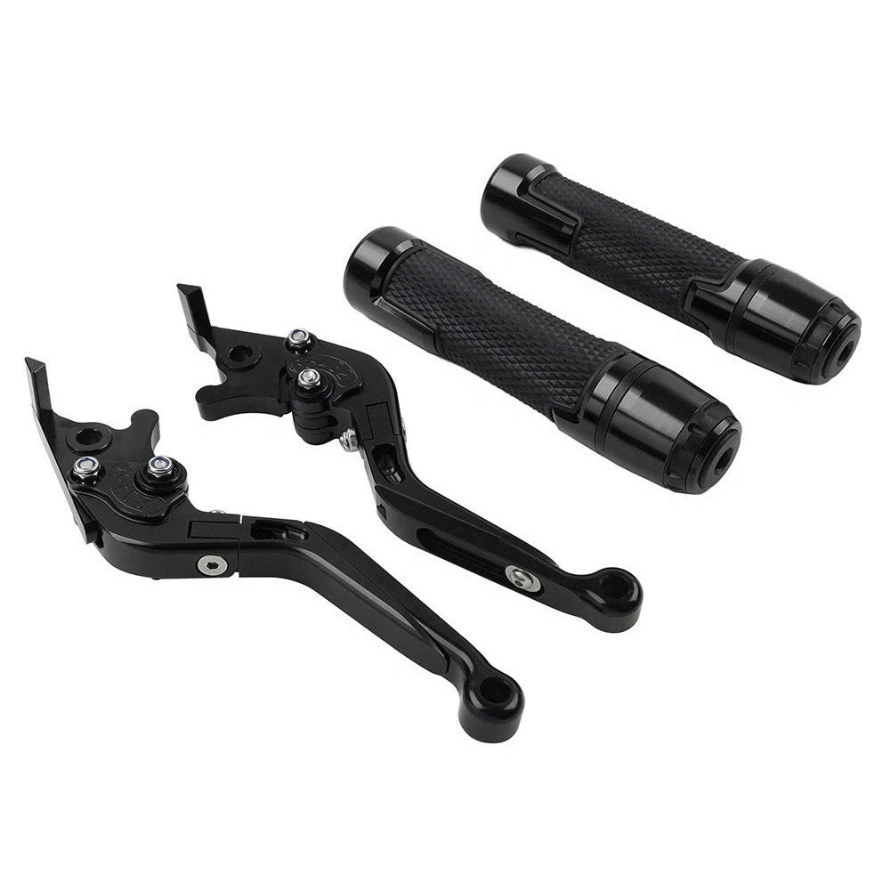 Adjustable Brake Clutch Lever Grip Set for Kawasaki ER6F ER6N (2006–2016)