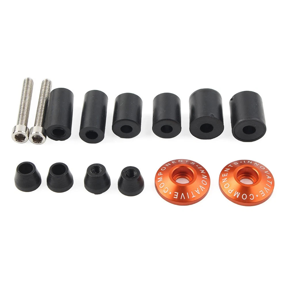 Handle Bar End Weights for Dirt Bike (7/8'', Orange)