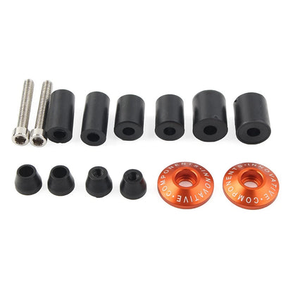 Handle Bar End Weights for Dirt Bike (7/8'', Orange)