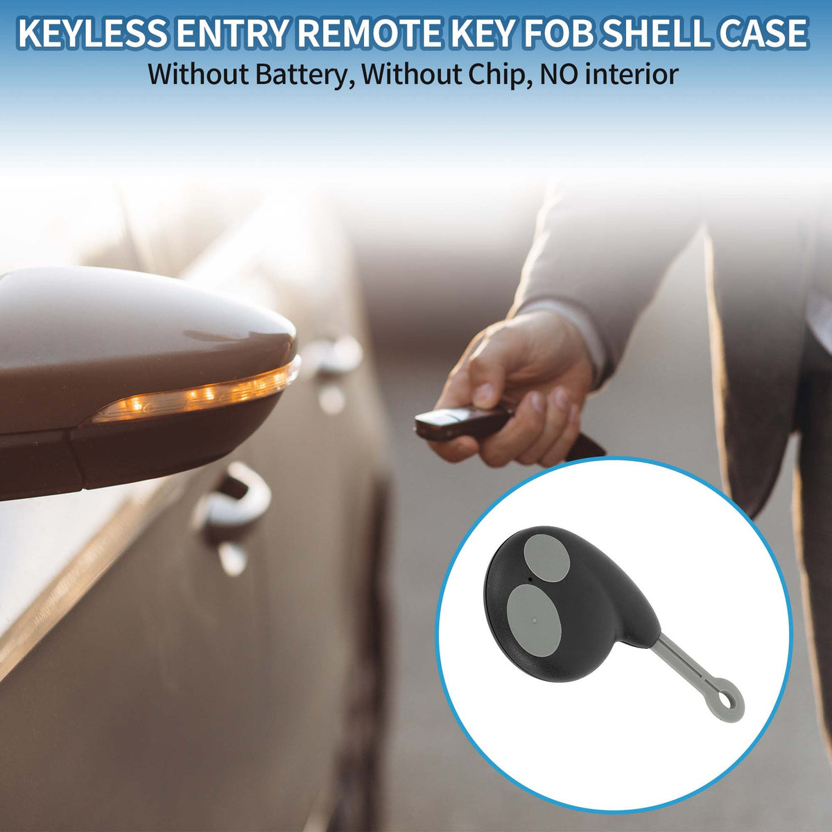 2 Keyless Entry Buttons Remote Fob Case Shell for Toyota (Cobra) (2000–2018)