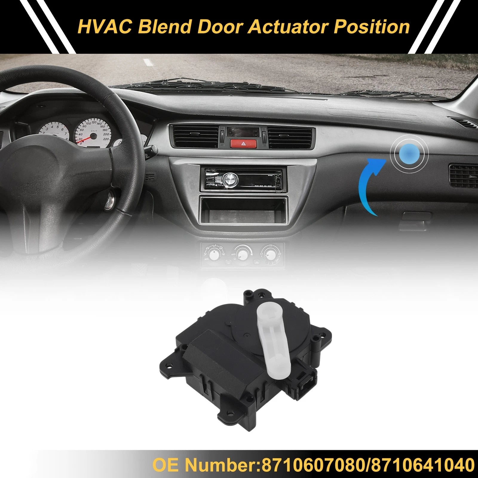 HVAC Heater Blend Door Actuator Replacement for Toyota Solara (2004–2008)