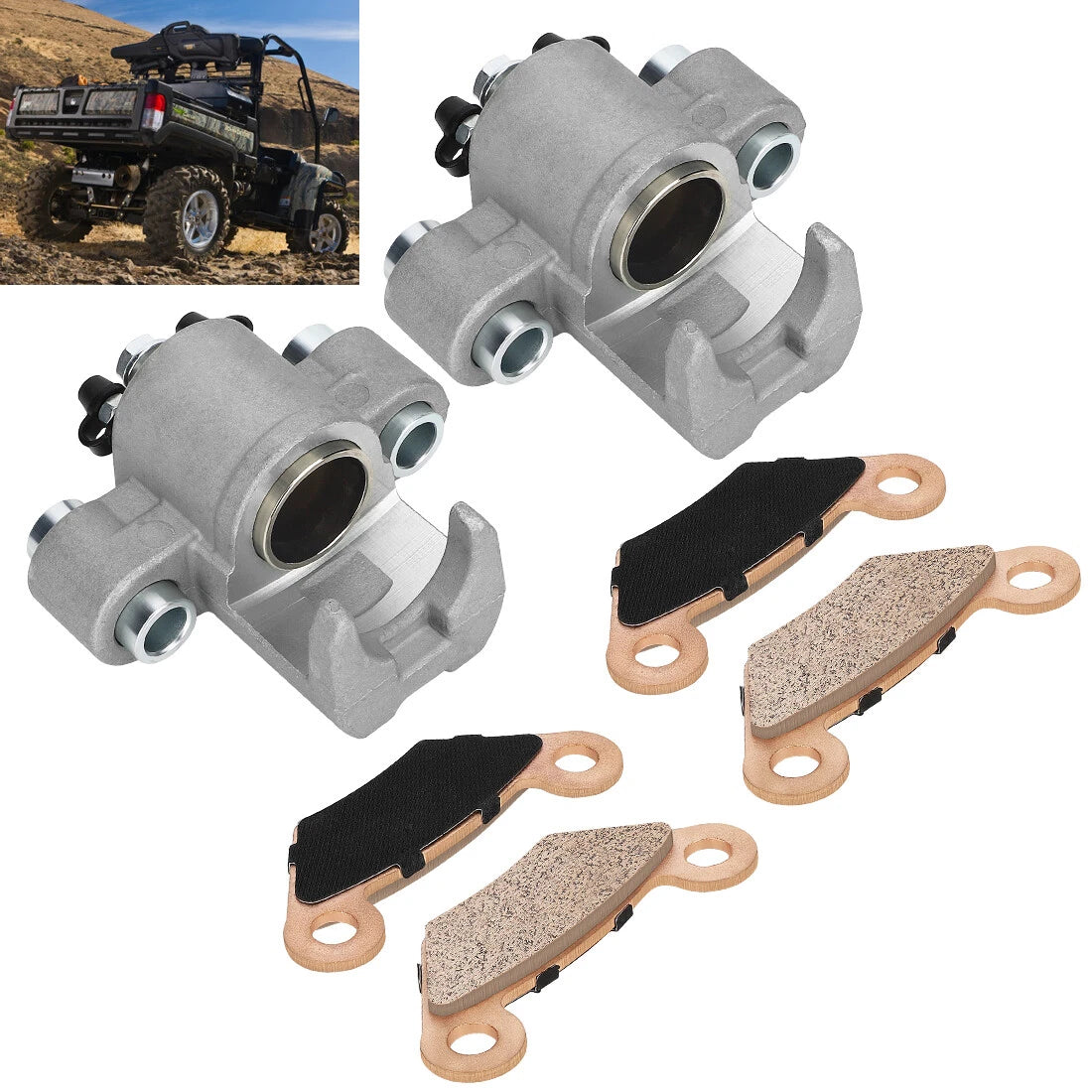 2pcs Rear Brake Caliper for John Deere Gator 620i 625i 825i 850D 855D (2010–2018) AM134790