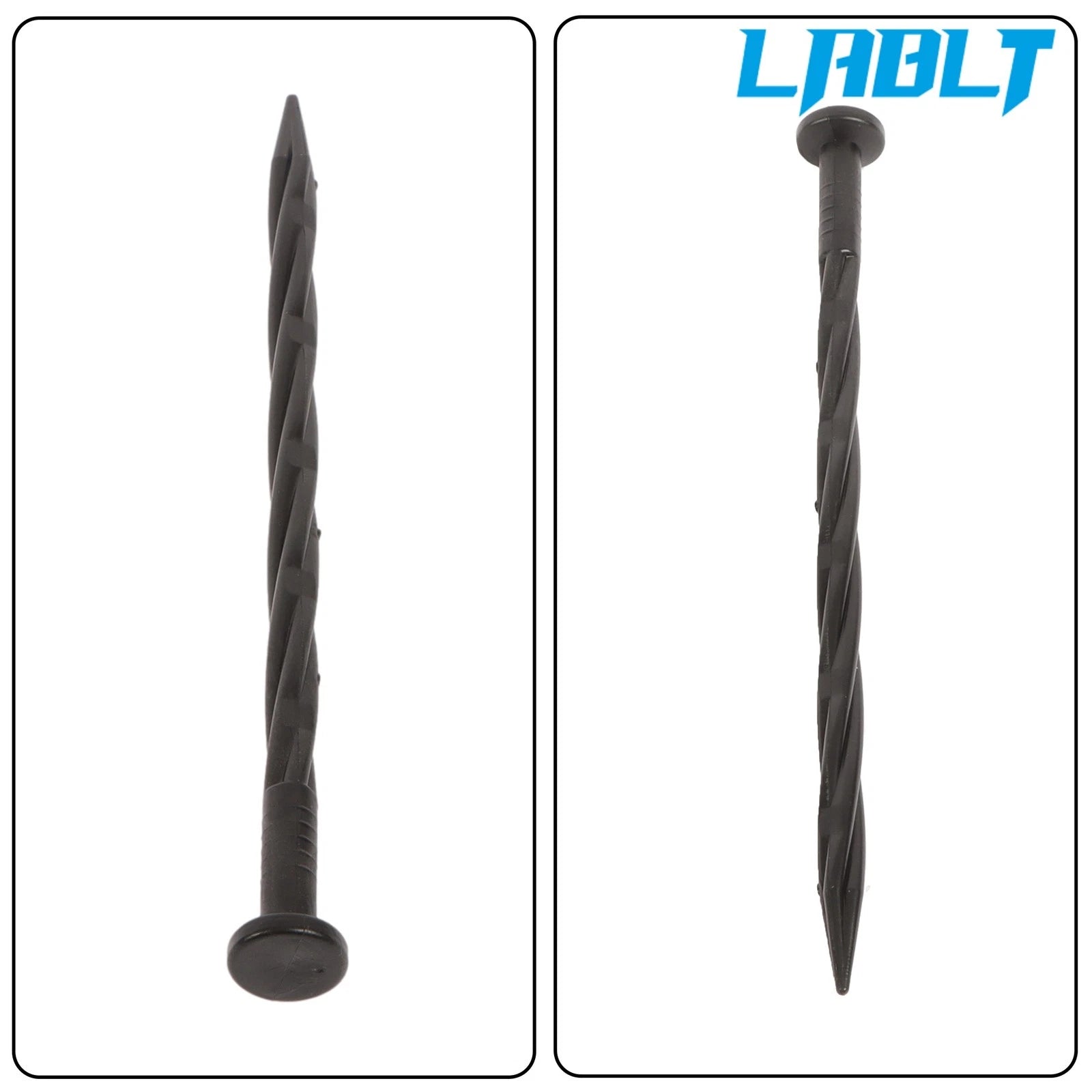 300 Pcs Landscape Edging Stakes 8 Inch Spiral Anchoring for