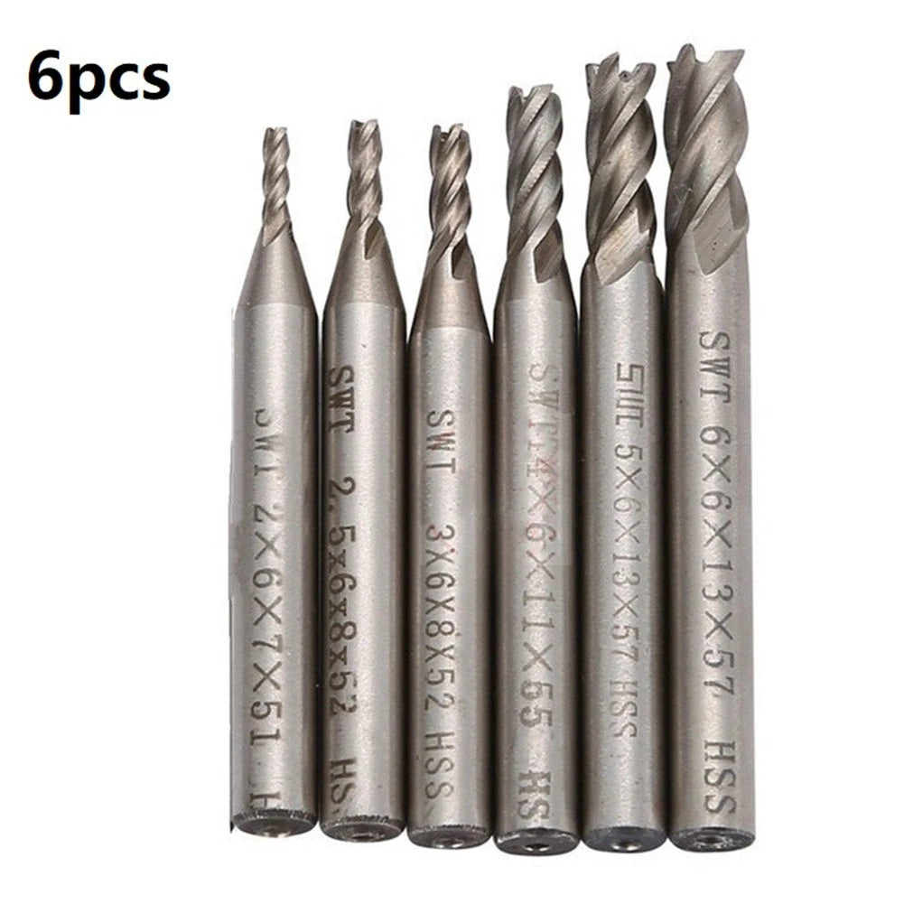 End Mill Tool Set 2-6mm Heavy Duty Replacement