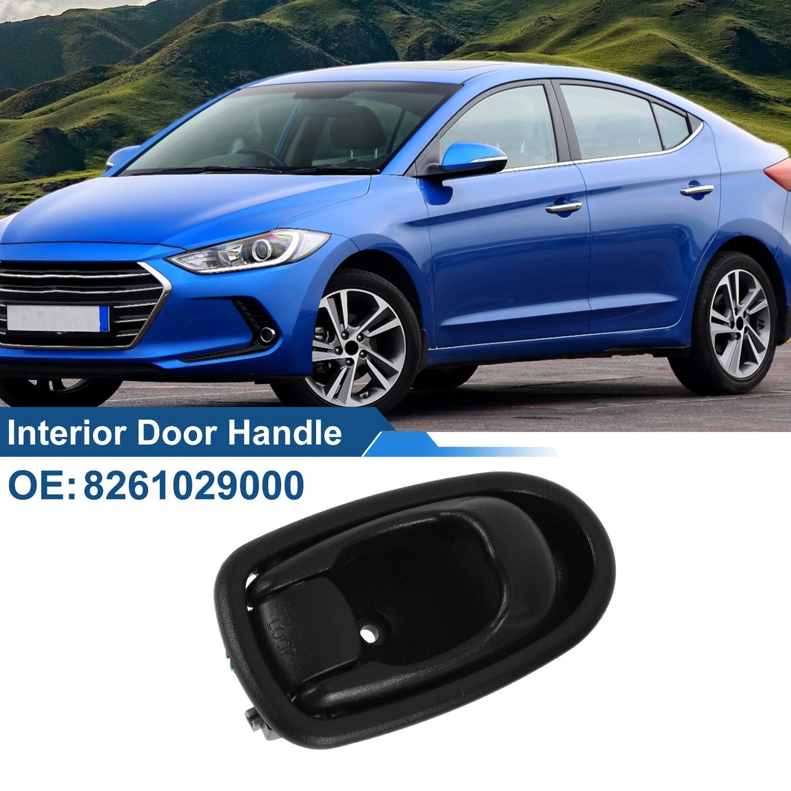 Interior Door Handle Replacement for Hyundai Elantra 1996–2000 Black