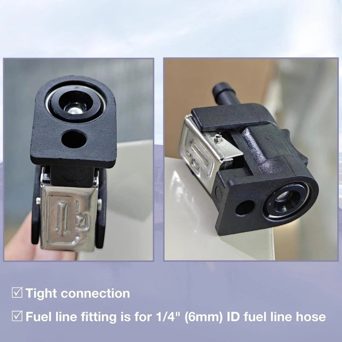 1/4" Tank Engine Fuel Pipe Joint for Yamaha 15-60HP (6Y1-24305, 6G1-24305)
