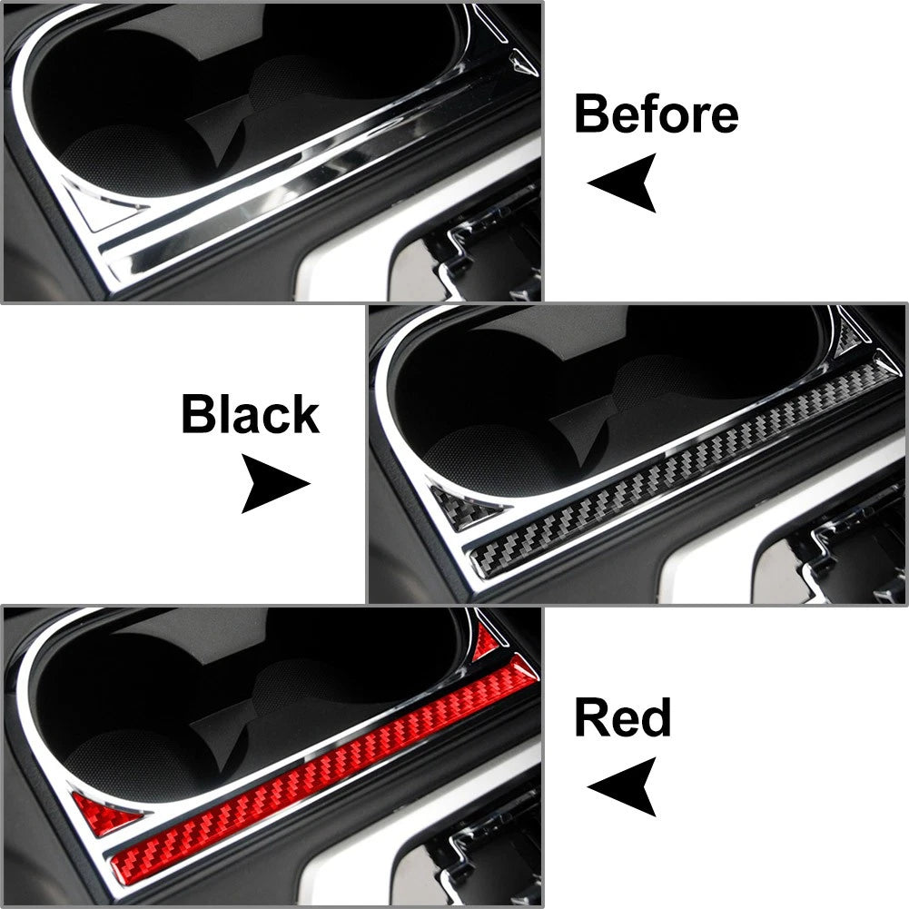 RHD Carbon Fiber Cup Holder Panel Trim for Toyota Tundra (2014–2021)