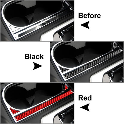 RHD Carbon Fiber Cup Holder Panel Trim for Toyota Tundra (2014–2021)