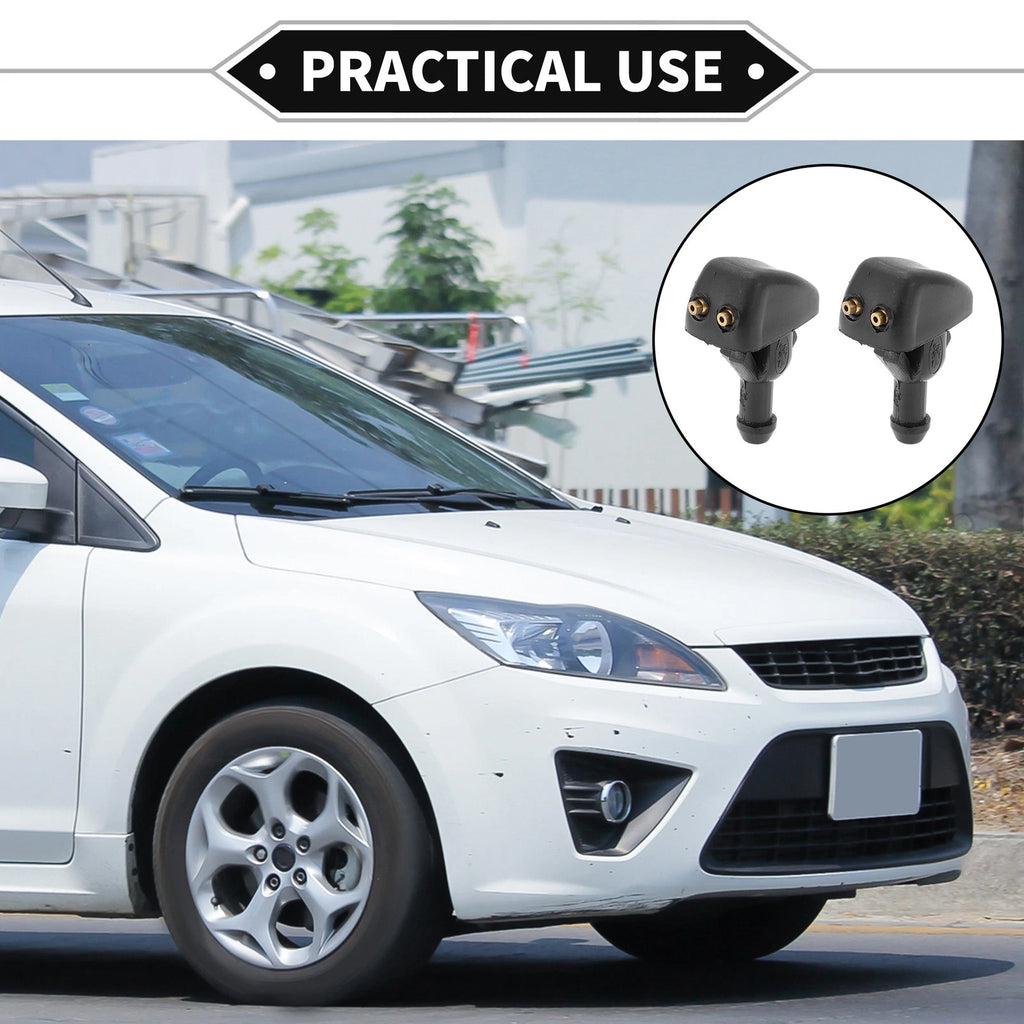 2 Pcs Windshield Washer Nozzle for Ford Transit (1991–2000) No. 86VB17666BB