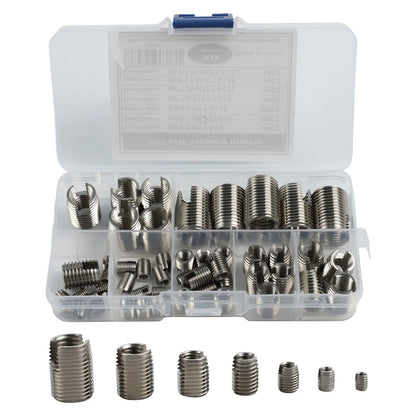 Stainless Steel Self Tapping Thread Inserts 50 Pcs for M3 through For Sizes