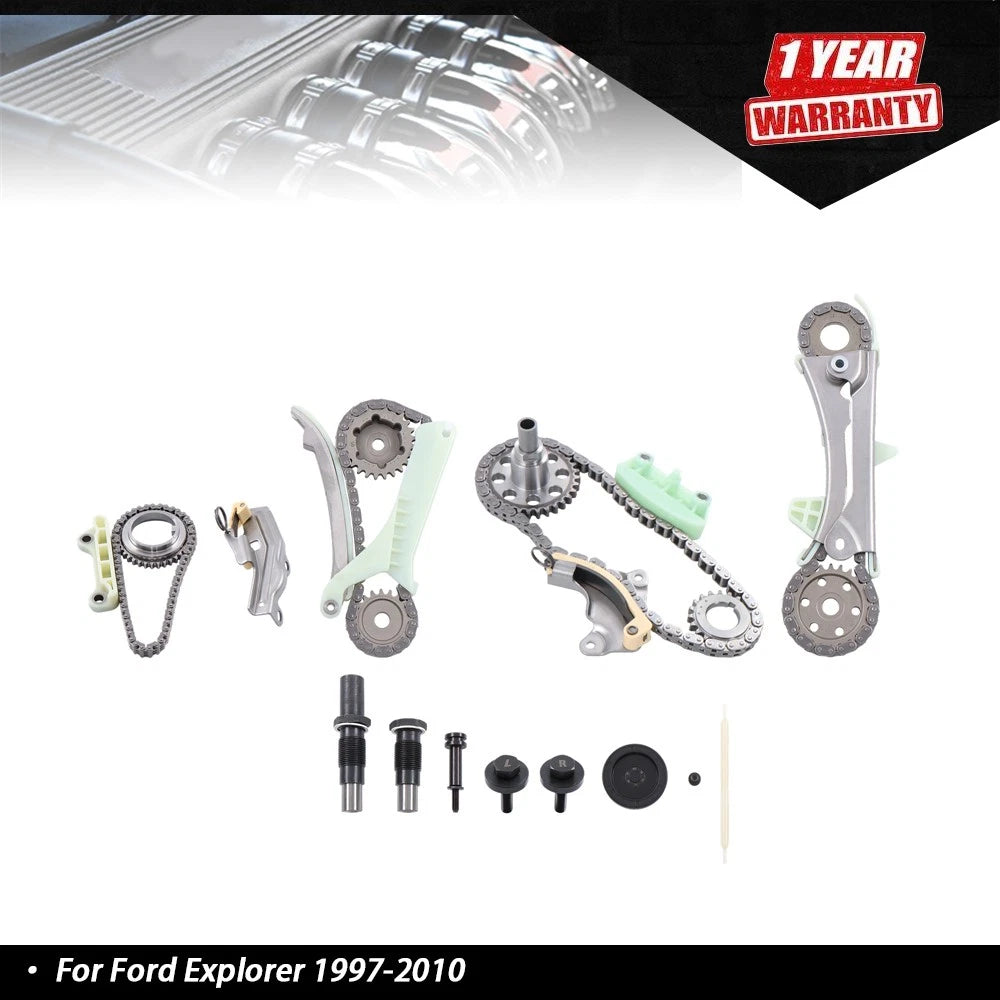 2X Engine Timing Chain Kit for Ford Explorer (1997–2010) Mazda V6 4.0L