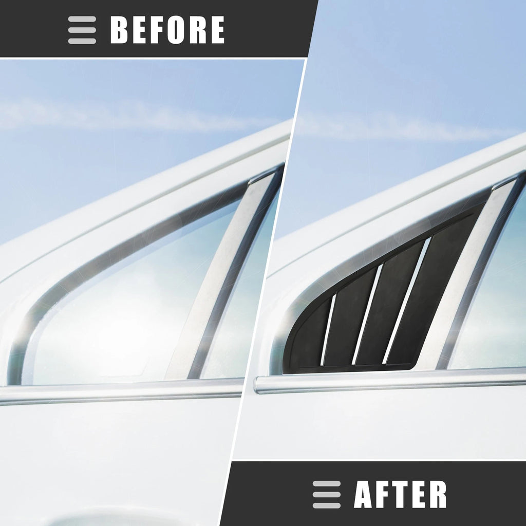Rear Side Window Louvers Vent Cover Replacement for Hyundai Elantra (2017-2019)