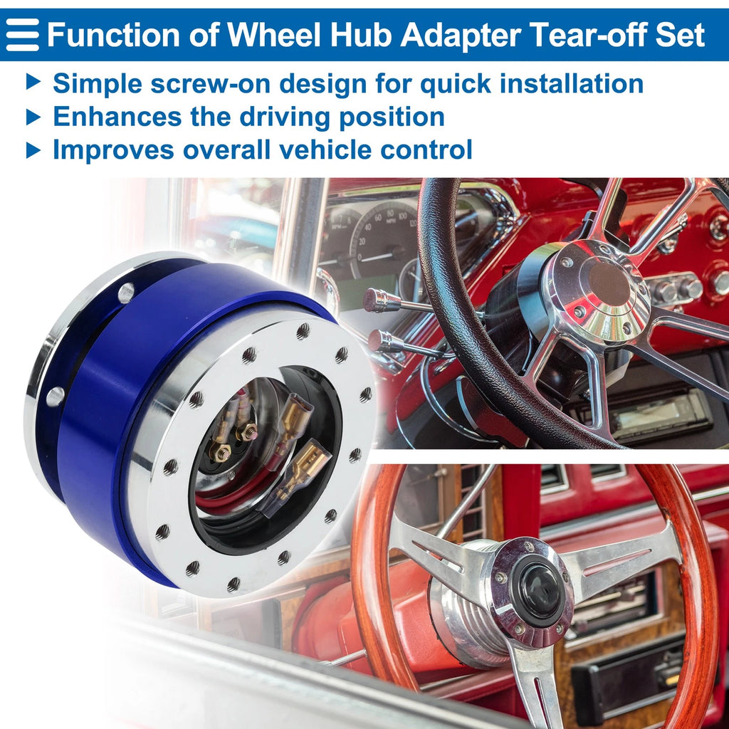 Steering Wheel Quick Release Hub Adapter for Universal 12 Hole Wheel (RHD)