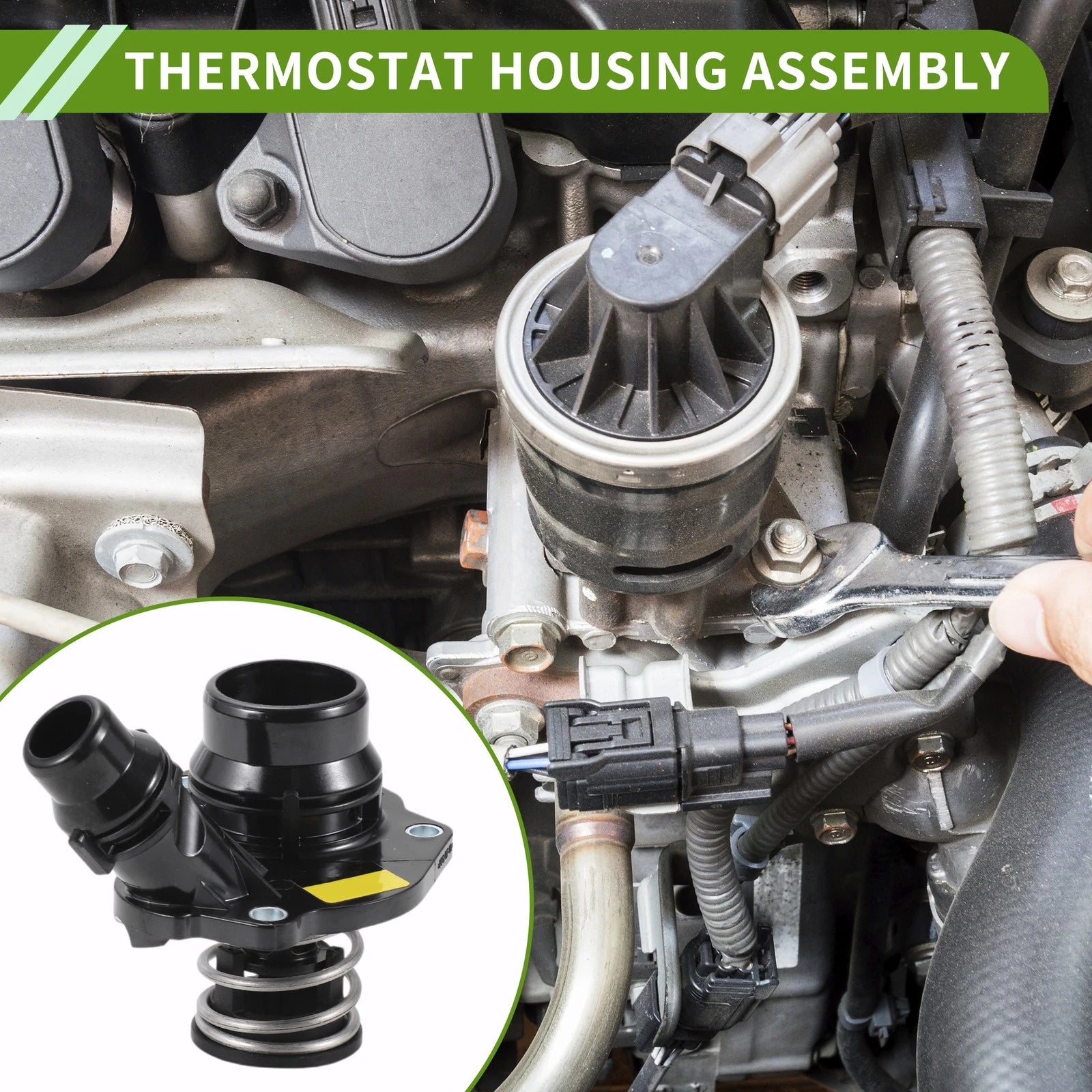 Engine Coolant Thermostat Housing Assembly for BMW 328d xDrive (2014–2018)
