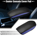 Center Console Cover for Mitsubishi Outlander Carbon Fiber Pattern Black Blue (2014–2023)