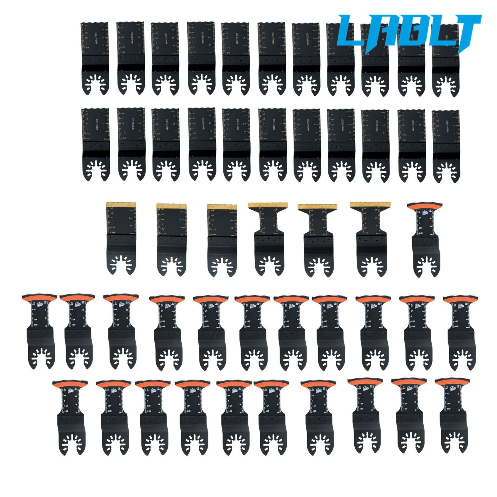 Set of 50 Quick Release Titanium Oscillating Tool Blades for Universal Use
