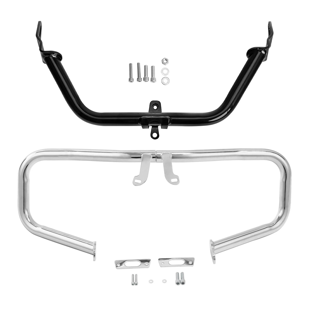 Chrome Chopped Engine Guard Bar Fairing Support for Harley Road Glide (2015–2024)