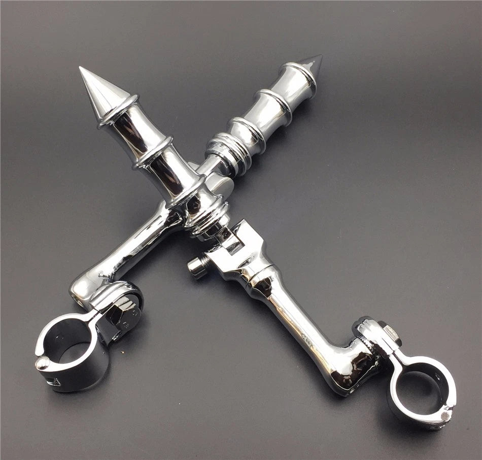 Chrome 1" LA PMK FootPeg for Honda GoldWing VTX1300 Shadow Valkyrie (2001–2008)