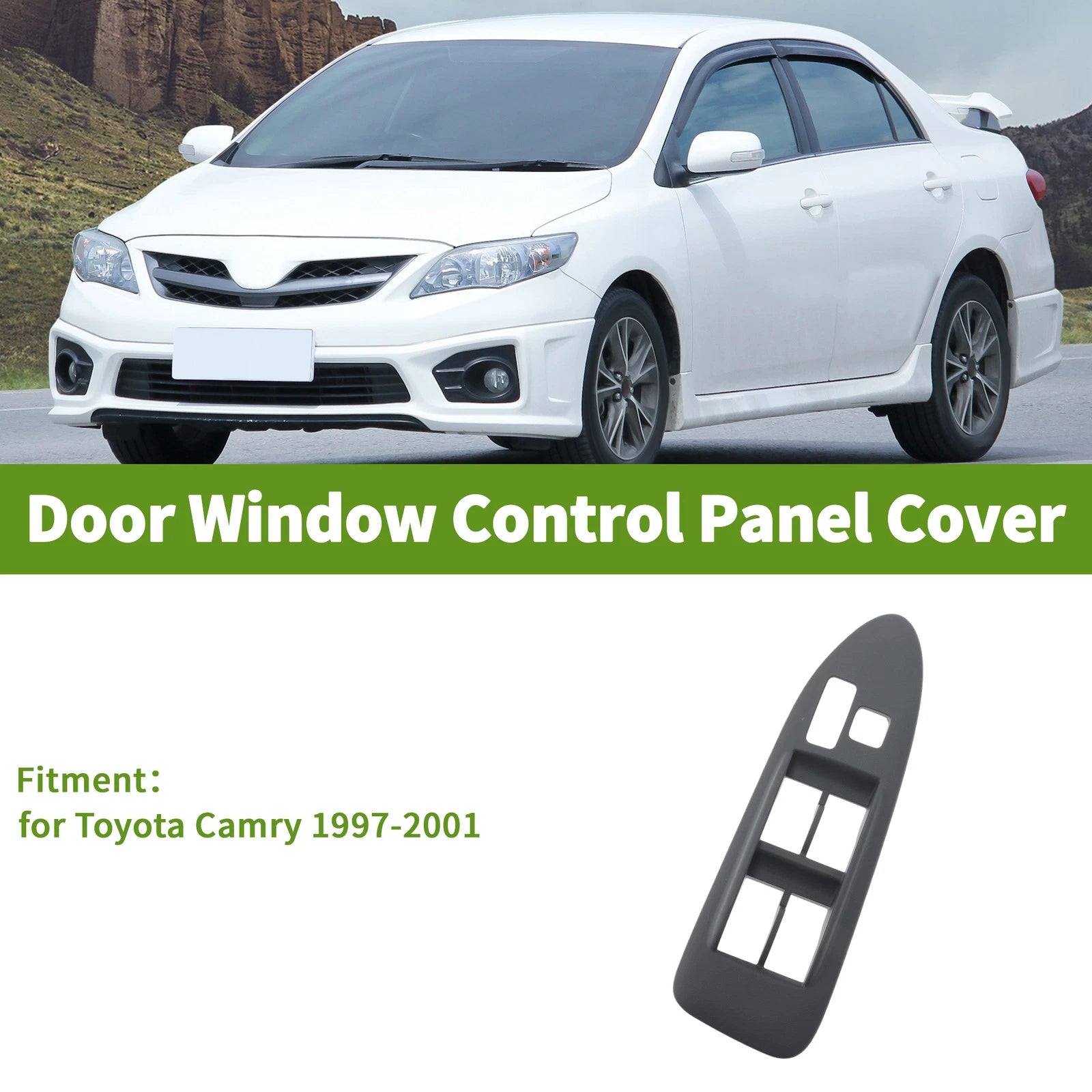 Left Side Window Switch Bezel Cover for Toyota Camry (1997–2001)