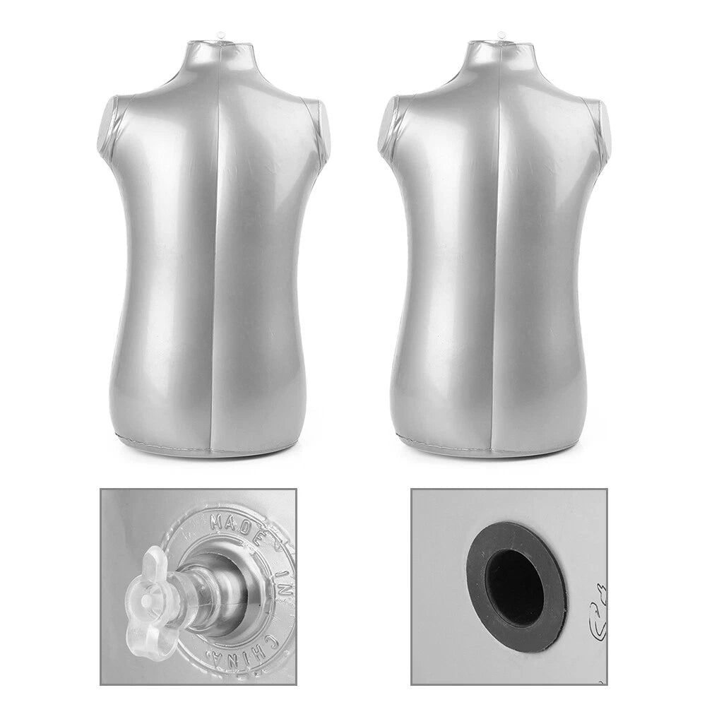 2pcs Children Half Body Inflatable Mannequin Dummy Torso Model